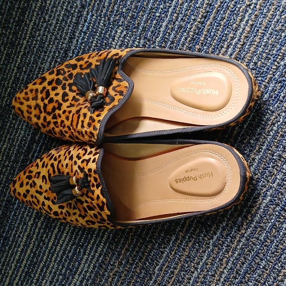 New Hush Puppies Bounce Tassel Leopard Animal print Calf Hair size 9 - Picture 3 of 6